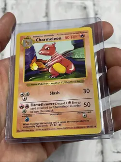 Pokemon CHARMELEON 24/102 Base Set Shadowless Vintage TCG WoTC - NM/MT Uncommon - Image 2
