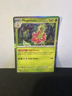 Meganium Non Holo 010/132 Mega Evolution Build And Battle Near Mint Pokemon TCG - Image 1