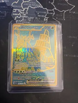 Pokemon TCG: Wo-Chien ex 240/091 Scarlet & Violet Paldean Fates Hyper Rare Gold - Image 2