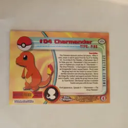 Pokemon Topps Chrome Spectra Charmander Holo #4 RAW - Image 2