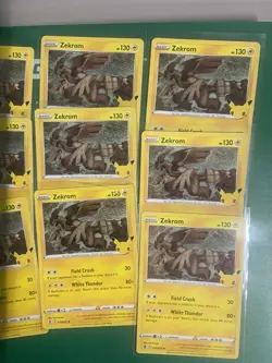 Lot of 12 - Zekrom 010/025 - Celebrations - Holo Rare - Pokemon TCG NEAR MINT - Image 2