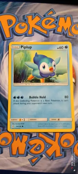Pokemon TCG Piplup Sun & Moon - Cosmic Eclipse 54/236 Regular Common-NM - Image 1