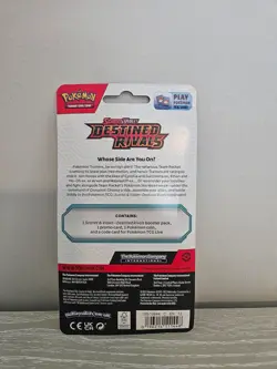 Pokemon Destined Rivals Checklane Blister-Eevee Promo-Factory Sealed - Image 2