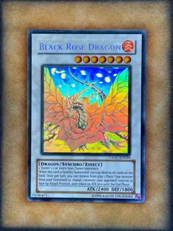 Yugioh Black Rose Dragon CSOC-EN039 Ghost Rare VLP - Image 1