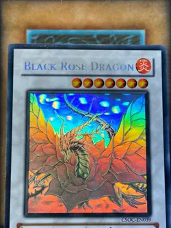 Yugioh Black Rose Dragon CSOC-EN039 Ghost Rare VLP - Image 2