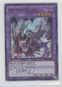 Invoked Caliga (UR) 1st Ed. YuGiOh Battles of Legends: Armageddon #BLAR-EN080 - Image 1