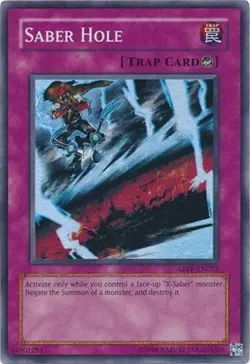 *** SABER HOLE *** SUPER RARE (LP) ABPF-EN073 YUGIOH! - Image 1