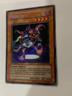 Yu-Gi-Oh! Necroface GLAS-EN090 Secret Rare 1st Edition - Image 2