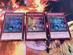 Yugioh 3x Planet Pollutant Virus Super OP28-EN011 Pack Fresh - Image 1
