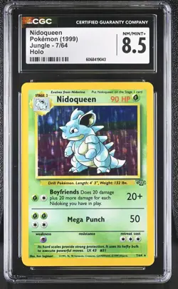 CGC 8.5 Nidoqueen 1999 Jungle 7/64 Holo Pokemon Card - Image 1