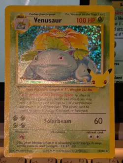 Pokemon TCG Venusaur Holo Rare Card 15/102 Celebrations 25th Anniversary - Image 1