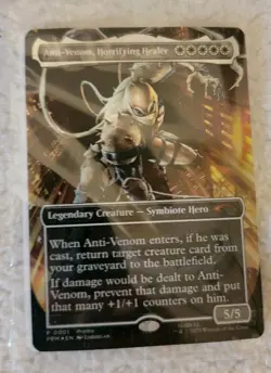 Magic The Gathering x Marvel Legends Agent Anti-Venom Promo Card - Image 1