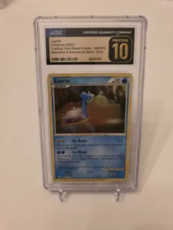 Pokemon TCG Lapras 008/034 CLB Classic Holo CGC Pristine 10 Graded English Card - Image 1