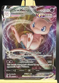 Pokemon Mew VMAX 114/264 Swsh08: Fusion Strike Holo Ultra Rare Card - Image 1
