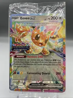 Eevee ex - 075/131 (Prismatic Evolutions Stamp) SEALED PROMO! Pokemon TCG Card - Image 1