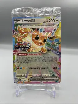 Eevee ex - 075/131 (Prismatic Evolutions Stamp) SEALED PROMO! Pokemon TCG Card - Image 3