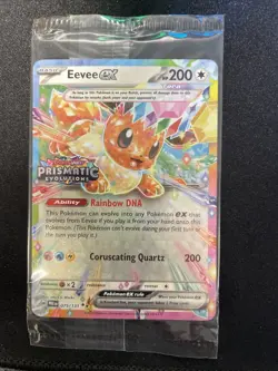 Eevee ex - 075/131 (Prismatic Evolutions Stamp) SEALED PROMO! Pokemon TCG Card - Image 5