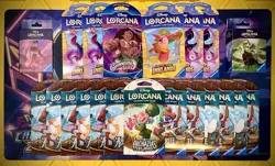 (Lot of 19) Disney Lorcana Assorted Sleeved Boosters + 2 [65-Pack] Card Sleeves - Image 1