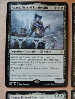 4x Ayara, First of Locthwain **NEAR MINT** **UNPLAYED** MTG - Image 2