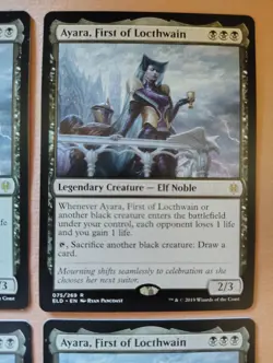 4x Ayara, First of Locthwain **NEAR MINT** **UNPLAYED** MTG - Image 3