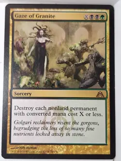 Gaze of Granite - Dragon's Maze - Magic the Gathering MTG Nice! - Image 1