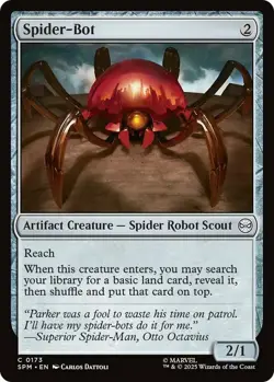4x Spider-Bot - Foil NM-Mint, English Marvel's Spider-Man MTG Magic - Image 1
