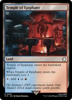 Temple of Epiphany #305 R Fallout Commander MTG MAGIC LAND O25 - Image 1