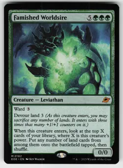 MTG Edge of Eternities #182 Famished Worldsire Near Mint or Better tcg - Image 1