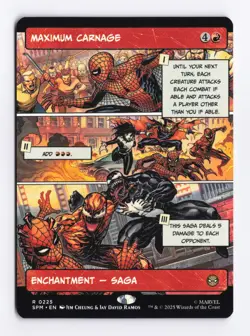 Maximum Carnage (Borderless) 0225 (R) MTG Marvel's Spider-Man (SPM) - Image 1