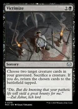 4x Victimize NM-Mint, English Commander: March of the Machine MTG Magic - Image 1