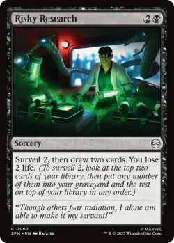 4x Risky Research - Foil NM-Mint, English Marvel's Spider-Man MTG Magic - Image 1