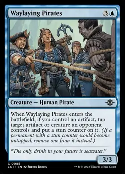 4x Waylaying Pirates - Foil NM-Mint, English The Lost Caverns of Ixalan MTG Magi - Image 1