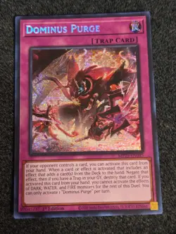 Yugioh! Dominus Purge Prismatic Secret Rare 2025 tin MP25-EN095! - Image 1