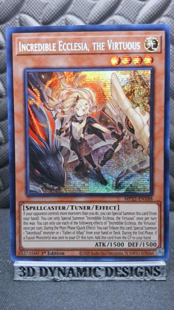 | Yugioh Incredible Ecclesia, the Virtuous MP22-EN188 Secret 2022 Tin NM 🔥 | - Image 1