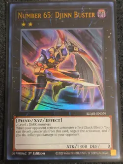 Yugioh! Number 65: Djinn Buster - BLMR-EN079 - Ultra Rare - 1st Edition Near Min - Image 1