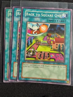 Yugioh - 3x Back to Square One RDS-EN044 1st Edition Common NM - Image 1