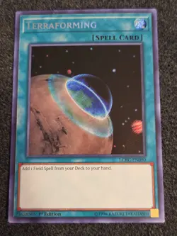 Yugioh! LP Terraforming - LCKC-EN090 - Secret Rare - 1st Edition Lightly Played, - Image 1