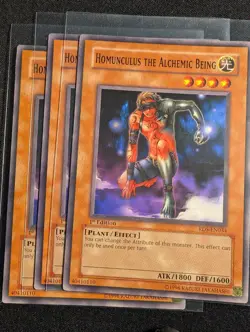 Yugioh - 3x Homunculus the Alchemic Being RDS-EN034 1st Edition Common NM - Image 1