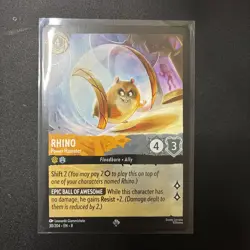 Disney Lorcana Reign of Jafar Rhino Power Hamster Card 30/204 Super Rare - Image 1