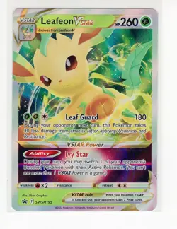 Leafeon VStar ENGLISH SWSH195 BSP Promo Pokemon Card (LB3) - Image 1