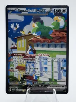 Pokemon TCG Squawkabilly EX 264/193 Paldea Evolved Holo Card, Sir NM Condition - Image 1