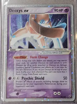 Deoxys Ex 99/107 Holo Rare Pokemon TCG EX Deoxys 2005 MP Vintage Pokemon Card - Image 1