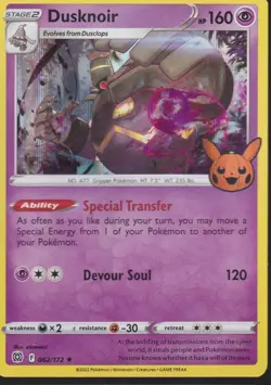 Dusknoir Promo Trick or Trade BOOster Bundle 062/172 Pokemon Trading Card TCG - Image 1