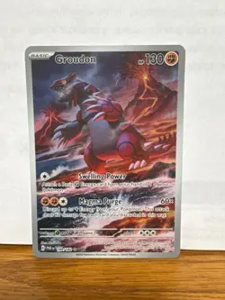 2023 Pokemon TCG Groudon Paradox Rift Illustration Rare Card 199/182 - Image 1