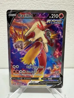 Blaziken V 161/198 Chilling Reign Full Art Pokemon Card MINT - Image 1