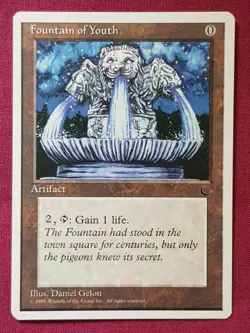 Magic The Gathering CHRONICLES FOUNTAIN OF YOUTH artifact card MTG - Image 1