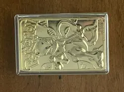 1999 Pokemon 23K Gold-Plated Mewtwo Card w/ Poke Ball & Box & COA - Image 2