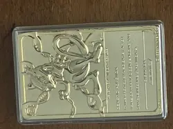 1999 Pokemon 23K Gold-Plated Mewtwo Card w/ Poke Ball & Box & COA - Image 3
