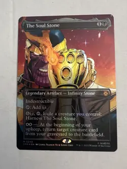 Magic The Gathering Spider-man foil card THE SOUL STONE M 0243 - Image 1