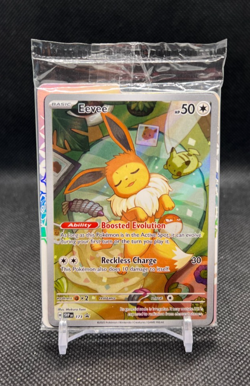 Pokemon TCG: Eevee SVP en 173 Prismatic Evolutions ETB Sealed Promo Card - Image 1